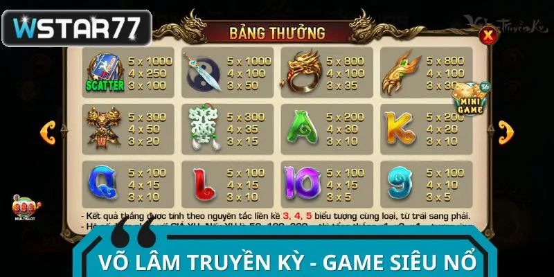 Võ lâm truyền kỳ quay tay siêu đã, trúng thưởng cực gắt