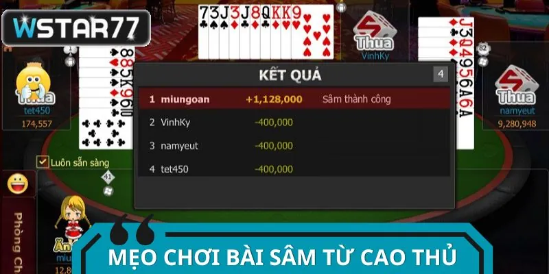 Luôn quan sát cách xuống bài của đối thủ